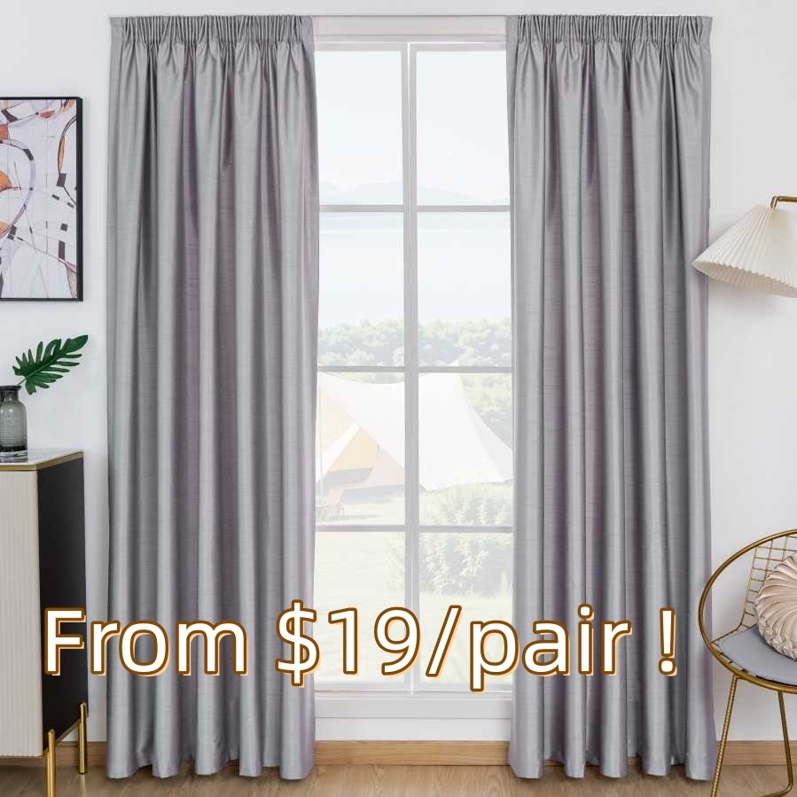 Thermal Self lined (Triple Weave) Curtains